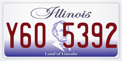 IL license plate Y605392
