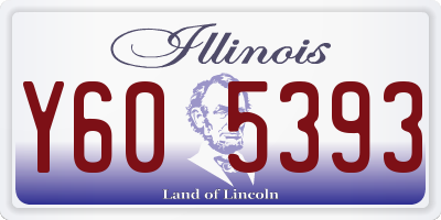 IL license plate Y605393