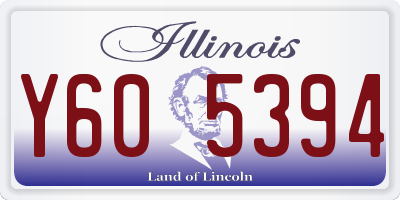 IL license plate Y605394