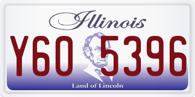 IL license plate Y605396
