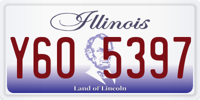 IL license plate Y605397