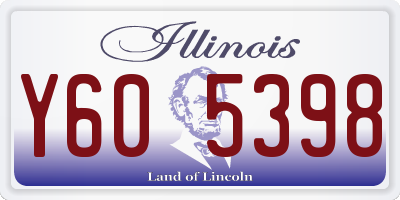 IL license plate Y605398