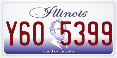 IL license plate Y605399