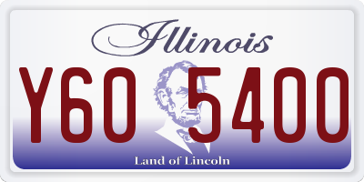 IL license plate Y605400