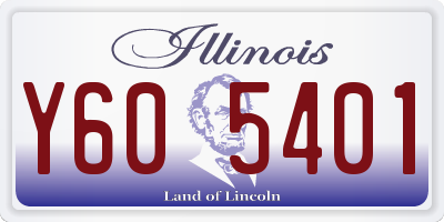 IL license plate Y605401