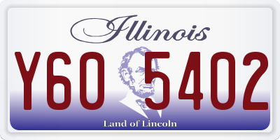 IL license plate Y605402