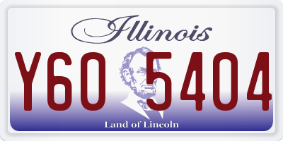 IL license plate Y605404