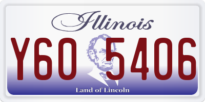 IL license plate Y605406