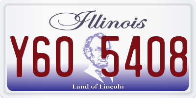 IL license plate Y605408