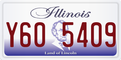 IL license plate Y605409