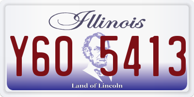 IL license plate Y605413
