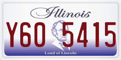 IL license plate Y605415