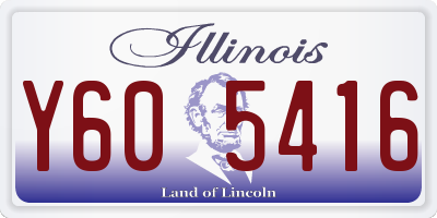 IL license plate Y605416