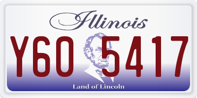IL license plate Y605417