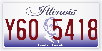 IL license plate Y605418