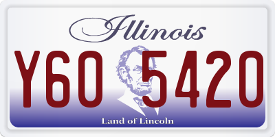 IL license plate Y605420