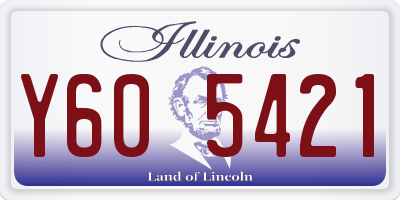 IL license plate Y605421