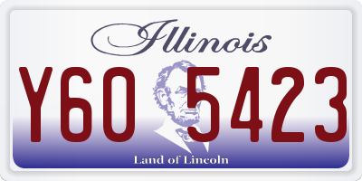 IL license plate Y605423