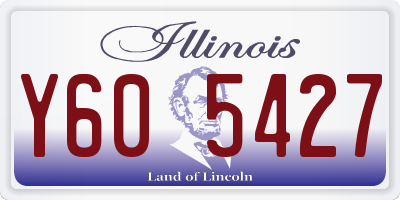 IL license plate Y605427