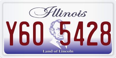IL license plate Y605428