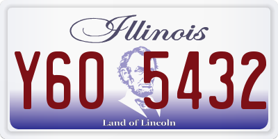 IL license plate Y605432