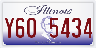 IL license plate Y605434