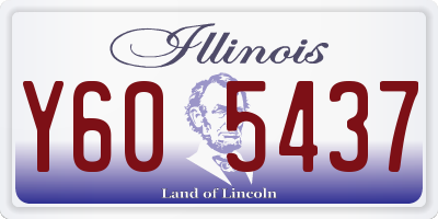 IL license plate Y605437