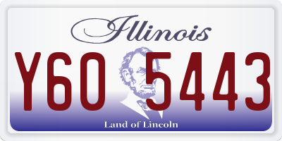 IL license plate Y605443