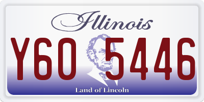 IL license plate Y605446