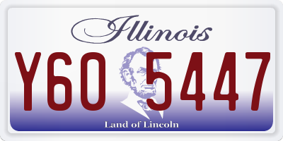 IL license plate Y605447