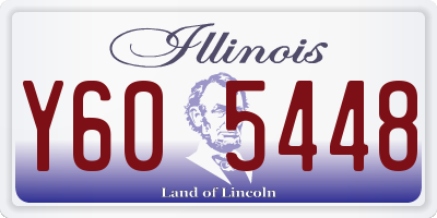 IL license plate Y605448