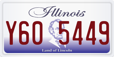 IL license plate Y605449