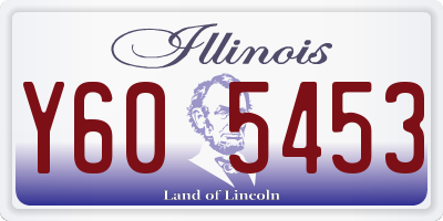 IL license plate Y605453