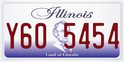 IL license plate Y605454