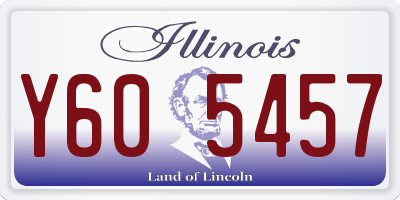 IL license plate Y605457