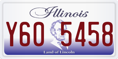 IL license plate Y605458