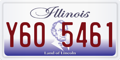 IL license plate Y605461