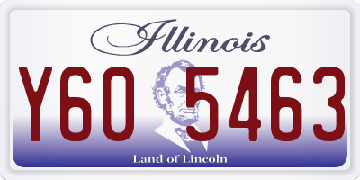IL license plate Y605463