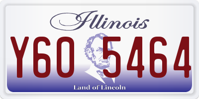 IL license plate Y605464