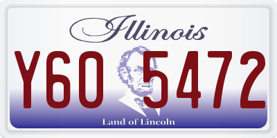 IL license plate Y605472