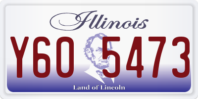 IL license plate Y605473