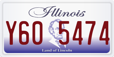 IL license plate Y605474