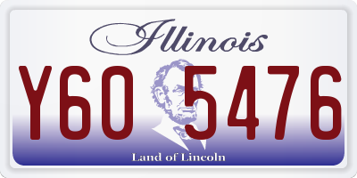 IL license plate Y605476