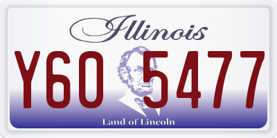 IL license plate Y605477