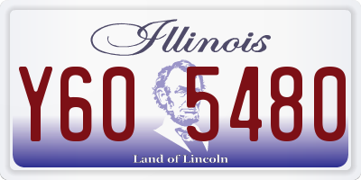 IL license plate Y605480