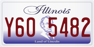 IL license plate Y605482