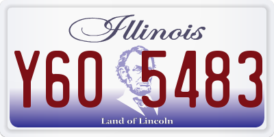 IL license plate Y605483