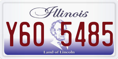 IL license plate Y605485