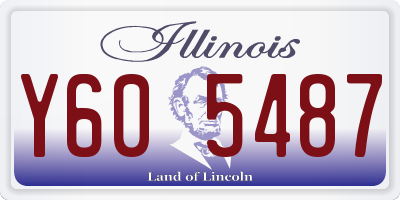 IL license plate Y605487
