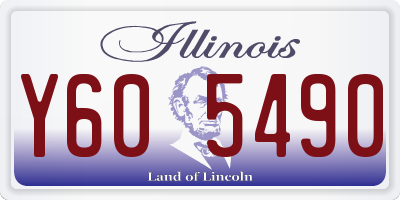 IL license plate Y605490